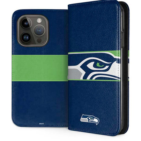 NFL Seattle Seahawks Zone Block iPhone 15 Pro Folio Case